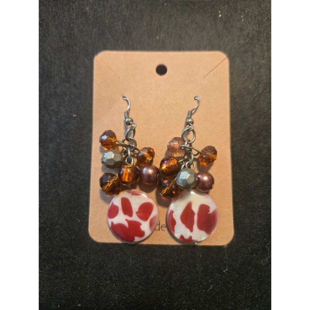 Glass and Beads earrings